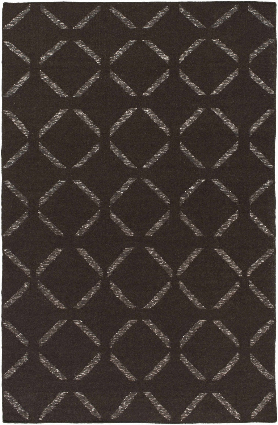 Charity Brown Modern Geometrical Design Hand Woven Area Rug - The Rug Decor