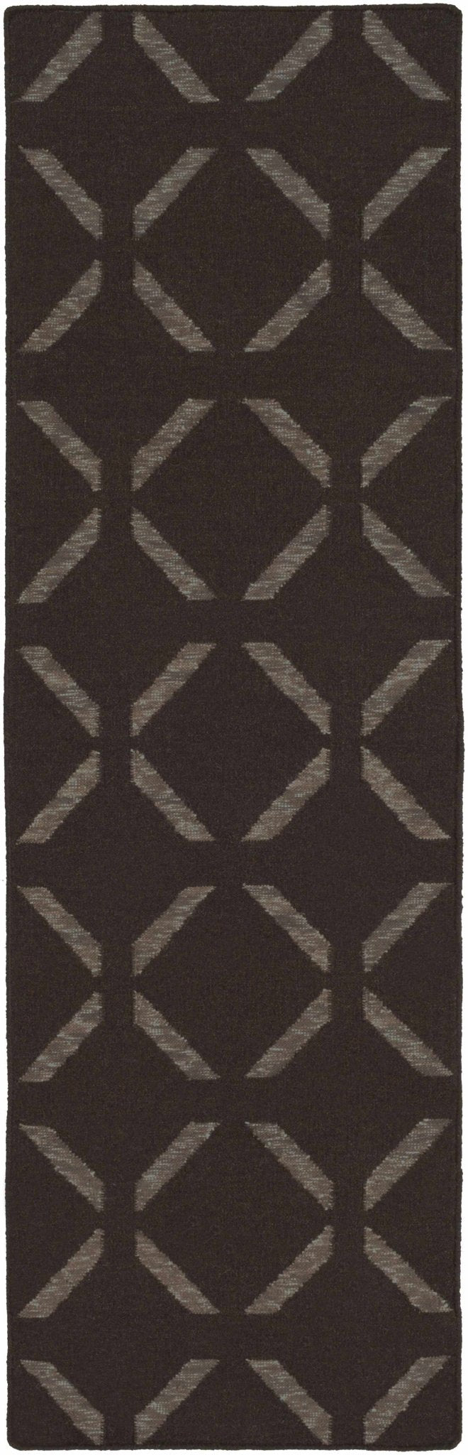 Charity Brown Modern Geometrical Design Hand Woven Area Rug - The Rug Decor