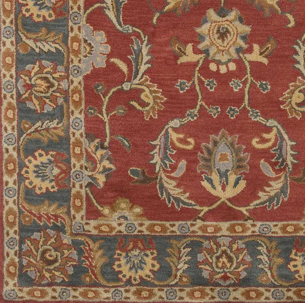 Charlottesville Traditional Persian Design Maroon And Brown Wool Rug - The Rug Decor