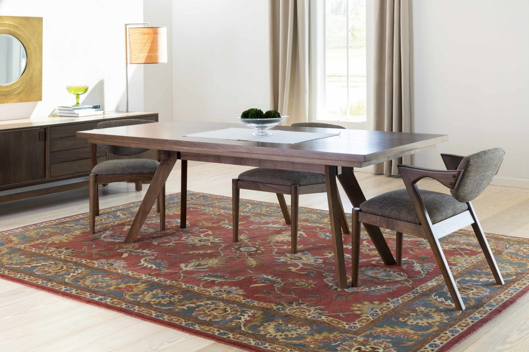 Charlottesville Traditional Persian Design Maroon And Brown Wool Rug - The Rug Decor