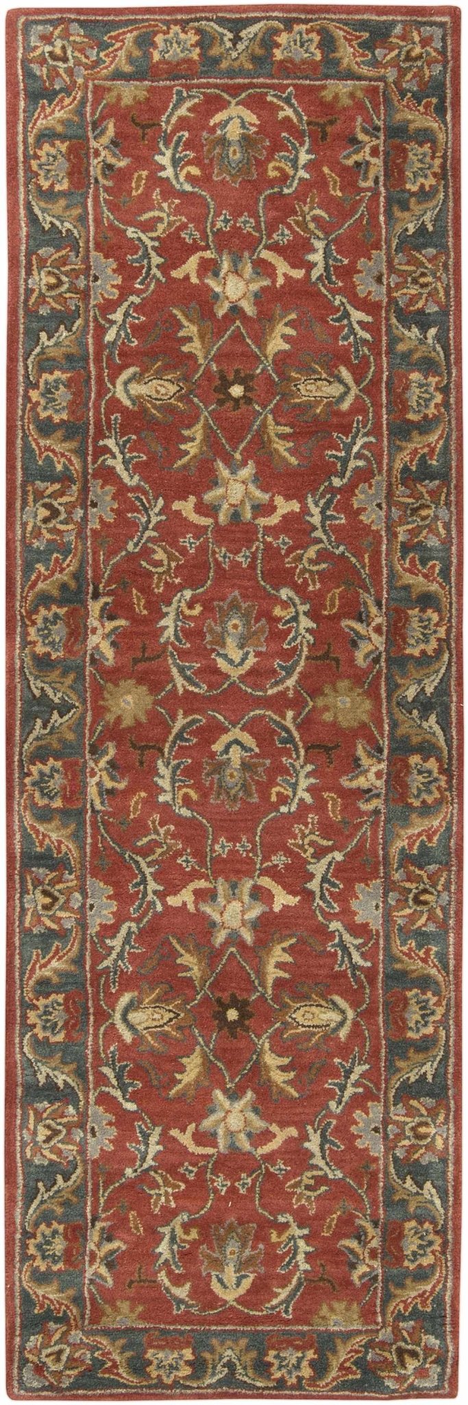 Charlottesville Traditional Persian Design Maroon And Brown Wool Rug - The Rug Decor
