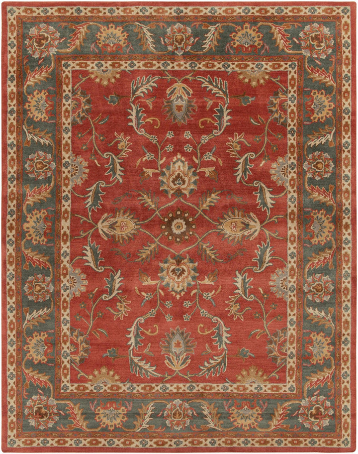 Charlottesville Traditional Persian Design Maroon And Brown Wool Rug - The Rug Decor