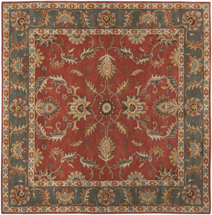 Charlottesville Traditional Persian Design Maroon And Brown Wool Rug - The Rug Decor