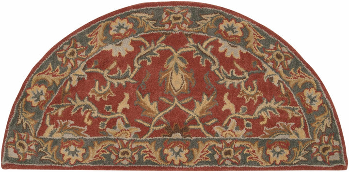 Charlottesville Traditional Persian Design Maroon And Brown Wool Rug - The Rug Decor