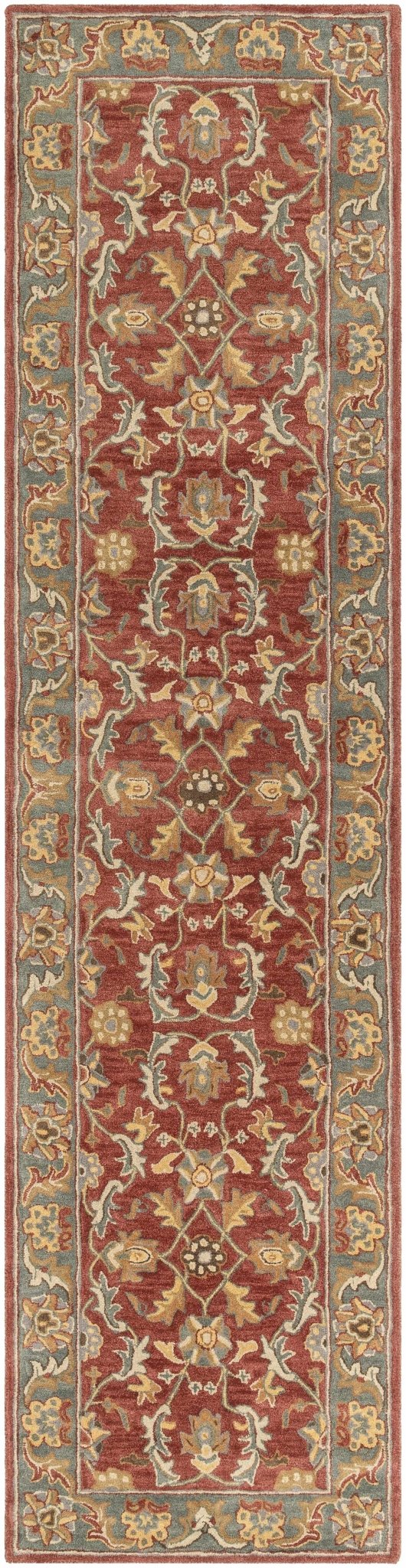 Charlottesville Traditional Persian Design Maroon And Brown Wool Rug - The Rug Decor