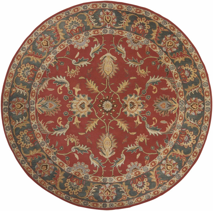 Charlottesville Traditional Persian Design Maroon And Brown Wool Rug - The Rug Decor