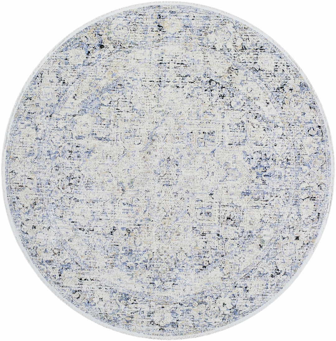 Charo Traditional Medallion Design Beige And Gray Rug - The Rug Decor