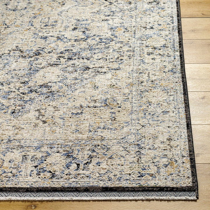 Charo Traditional Medallion Design Beige And Gray Rug - The Rug Decor