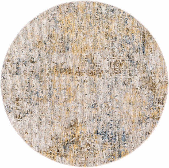 Chas Modern Abstract Design Beige And Blue Area Rug - The Rug Decor