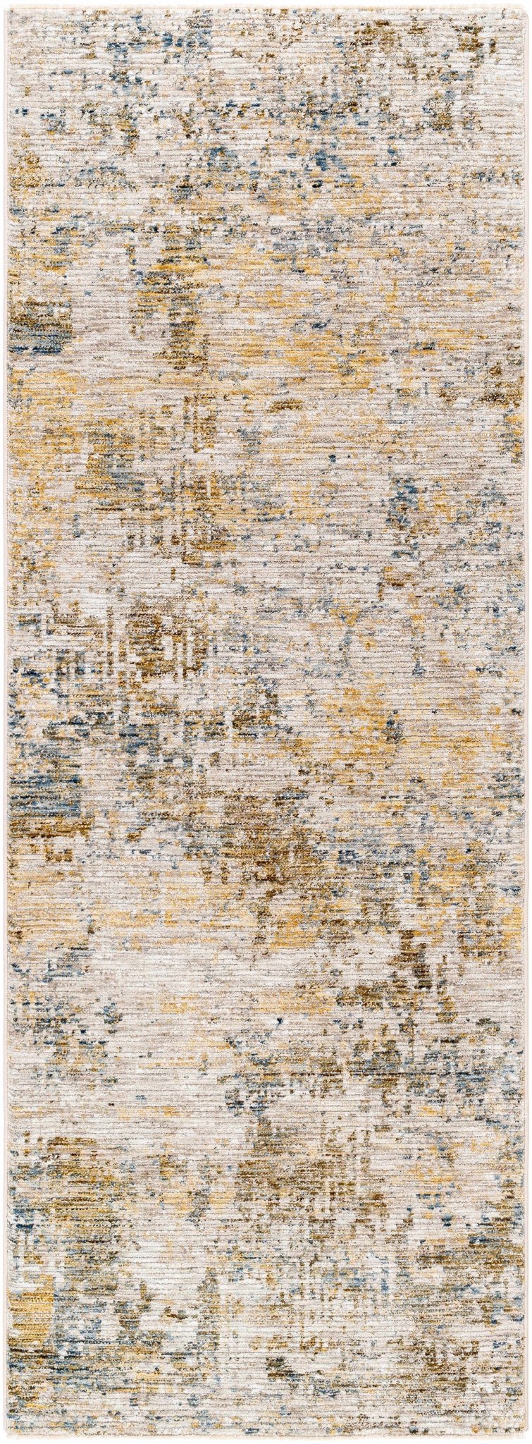 Chas Modern Abstract Design Beige And Blue Area Rug - The Rug Decor