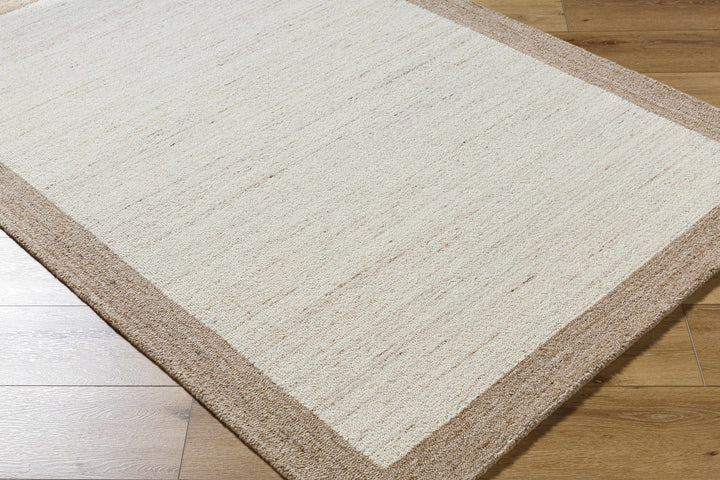 Chasen Modern Geometrical Beige And Tan Tufted Wool Rug - The Rug Decor