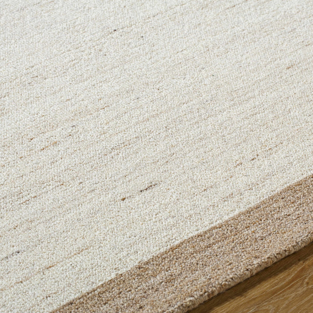 Chasen Modern Geometrical Beige And Tan Tufted Wool Rug - The Rug Decor
