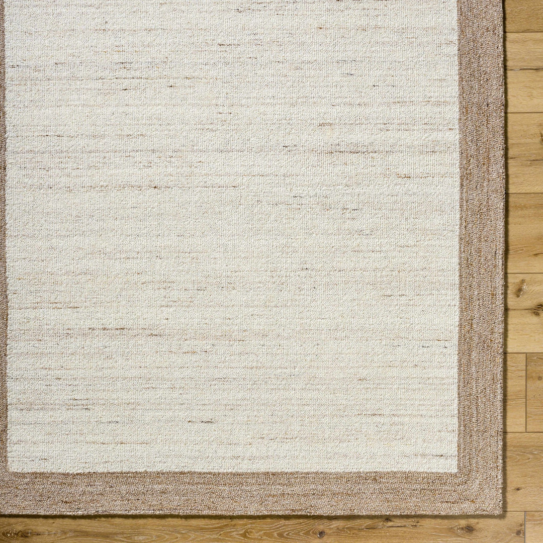 Chasen Modern Geometrical Beige And Tan Tufted Wool Rug - The Rug Decor