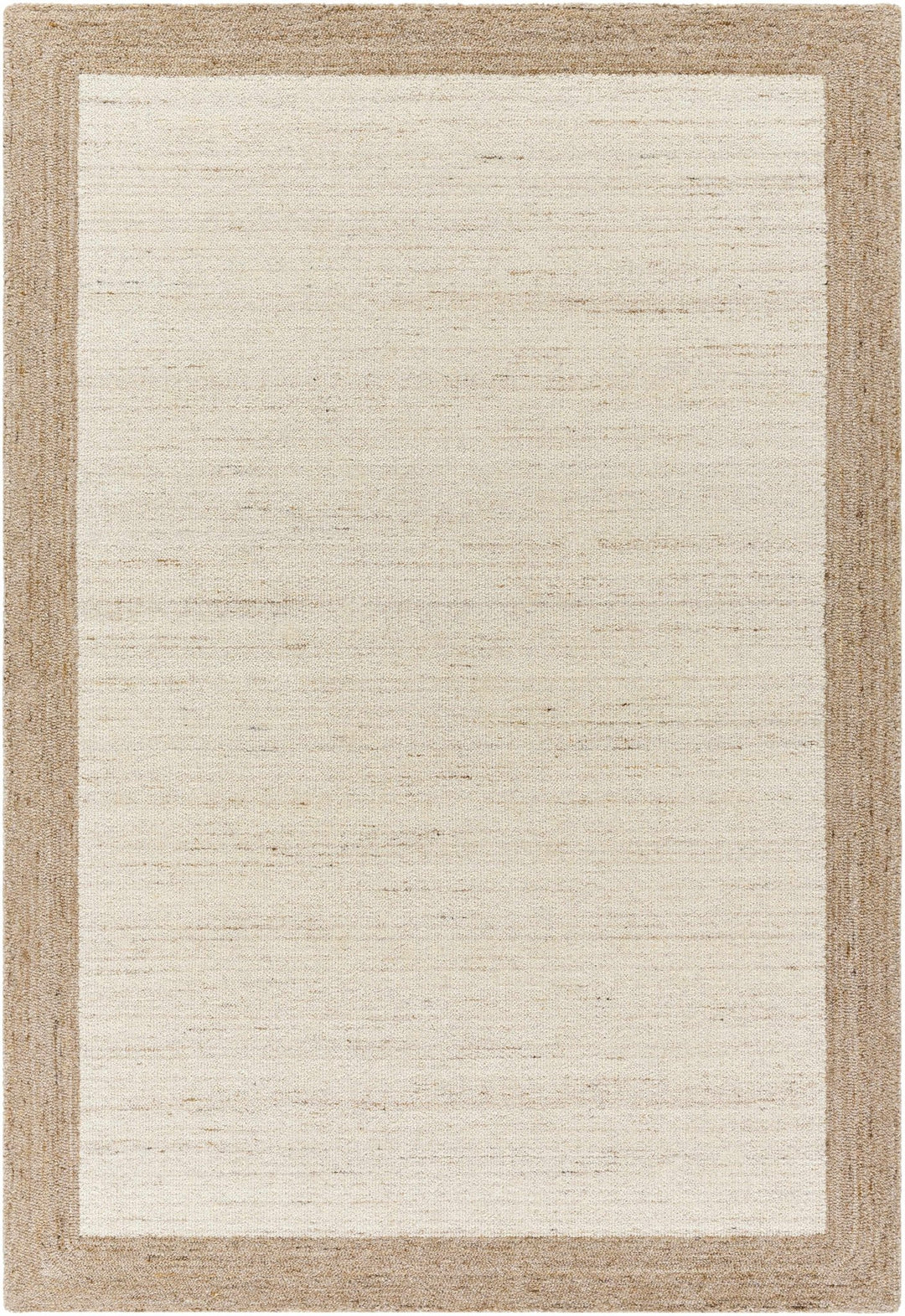 Chasen Modern Geometrical Beige And Tan Tufted Wool Rug - The Rug Decor