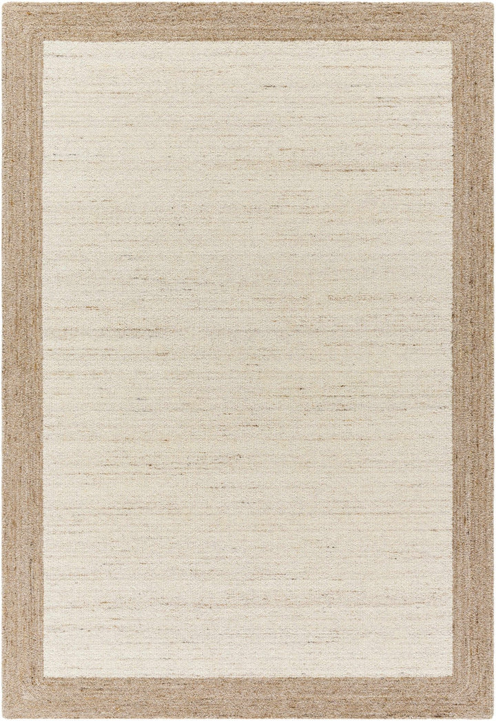 Chasen Modern Geometrical Beige And Tan Tufted Wool Rug - The Rug Decor