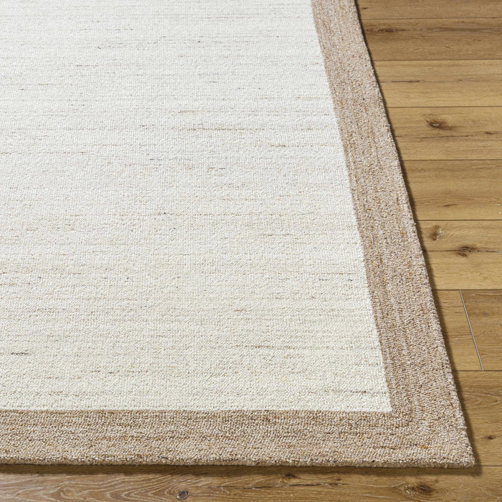 Chasen Modern Geometrical Beige And Tan Tufted Wool Rug - The Rug Decor