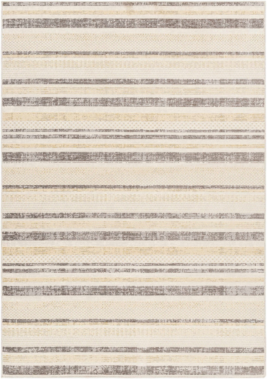 Chato Contemporary Abstract Beige And Gray Area Rug - The Rug Decor