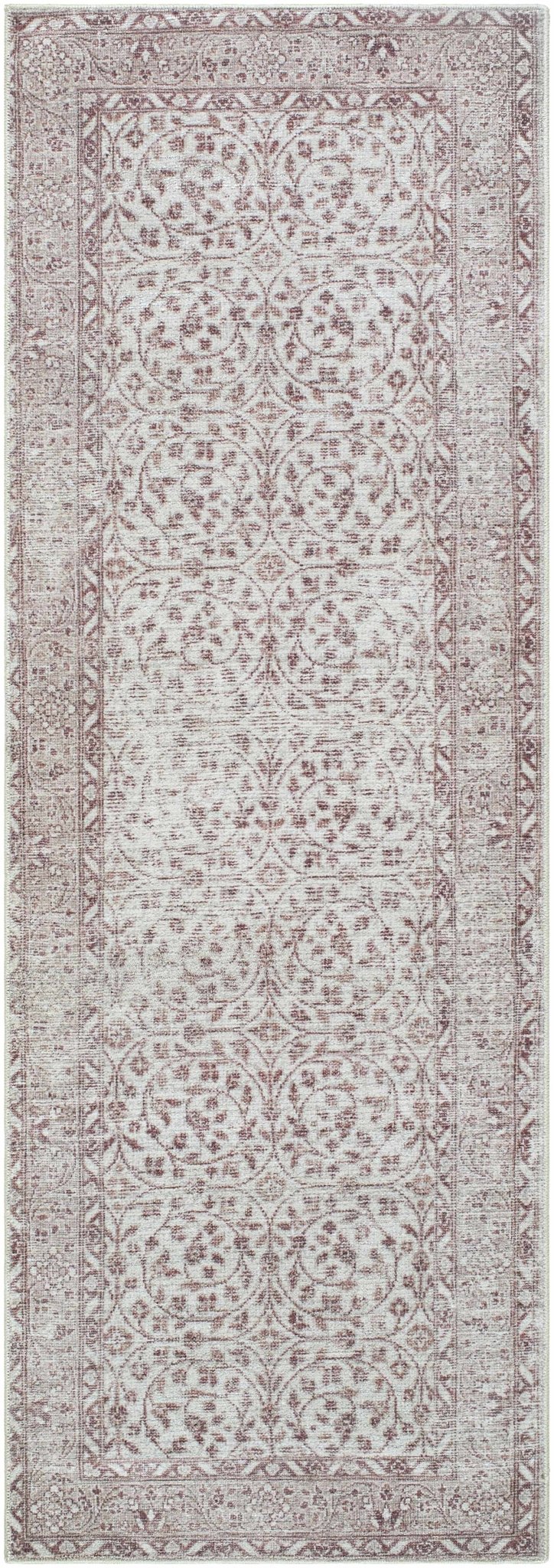 Chayan Traditional Style Ivory And Brown Area Rug - The Rug Decor