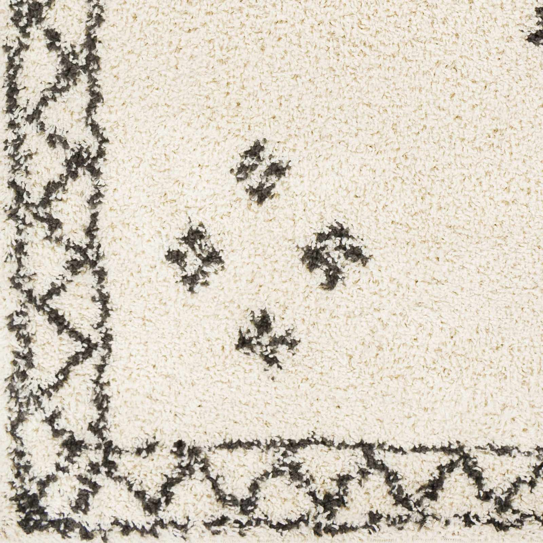 Cheam Modern Style Ivory And Charcoal Area Rug