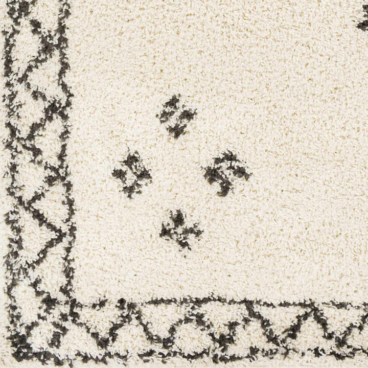 Cheam Modern Style Ivory And Charcoal Area Rug