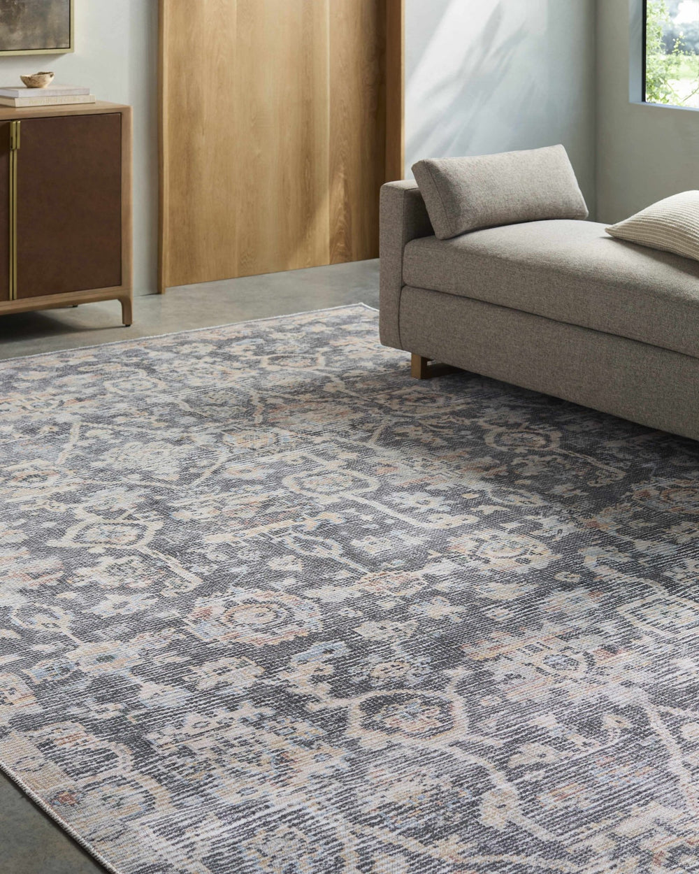 Cheick Traditional Oushak Gray Rug - The Rug Decor