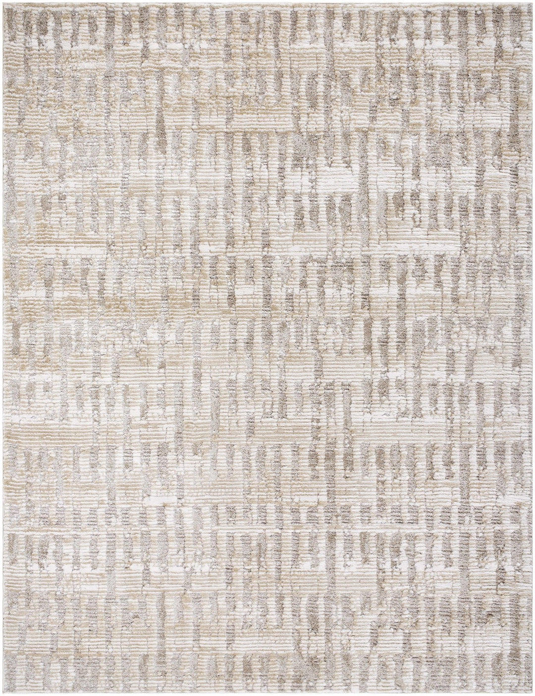 Chelle Bohemian Transitional Beige Machine Woven Shag Rug - The Rug Decor