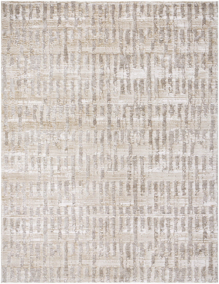 Chelle Bohemian Transitional Beige Machine Woven Shag Rug - The Rug Decor