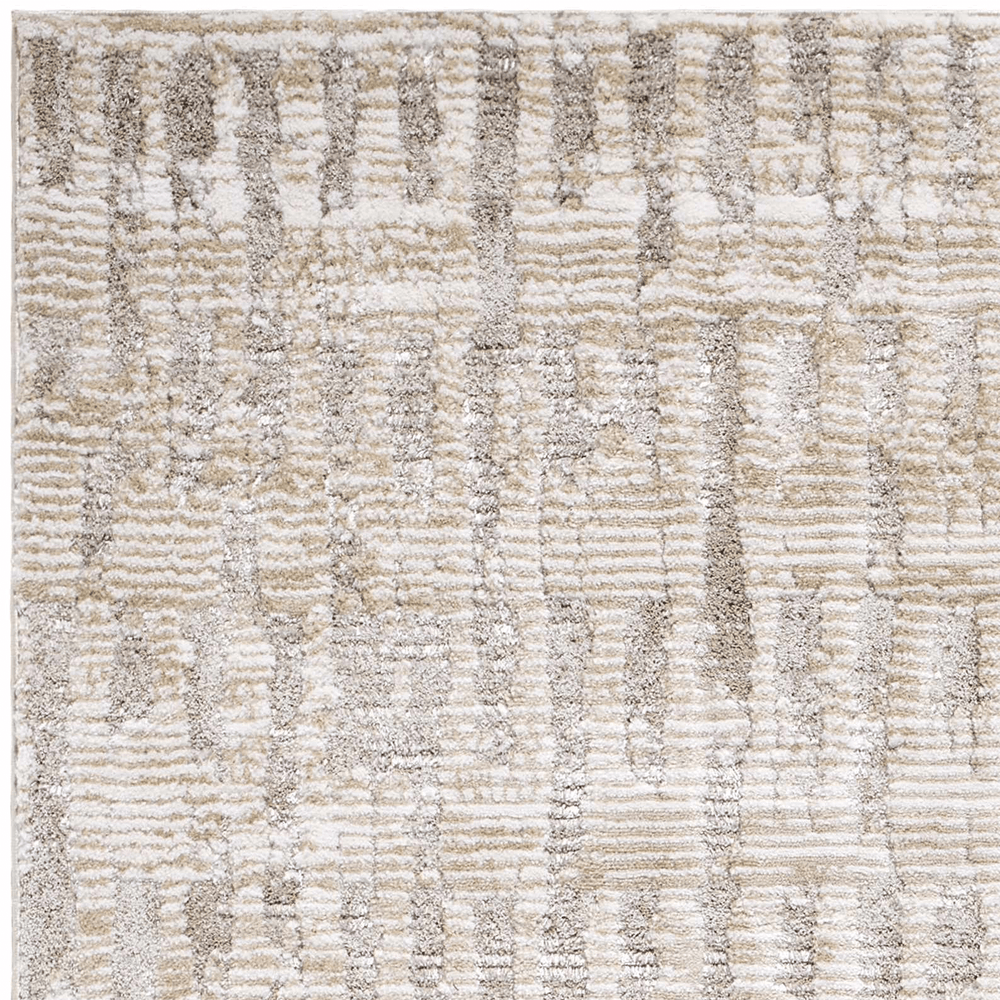 Chelle Bohemian Transitional Beige Machine Woven Shag Rug - The Rug Decor