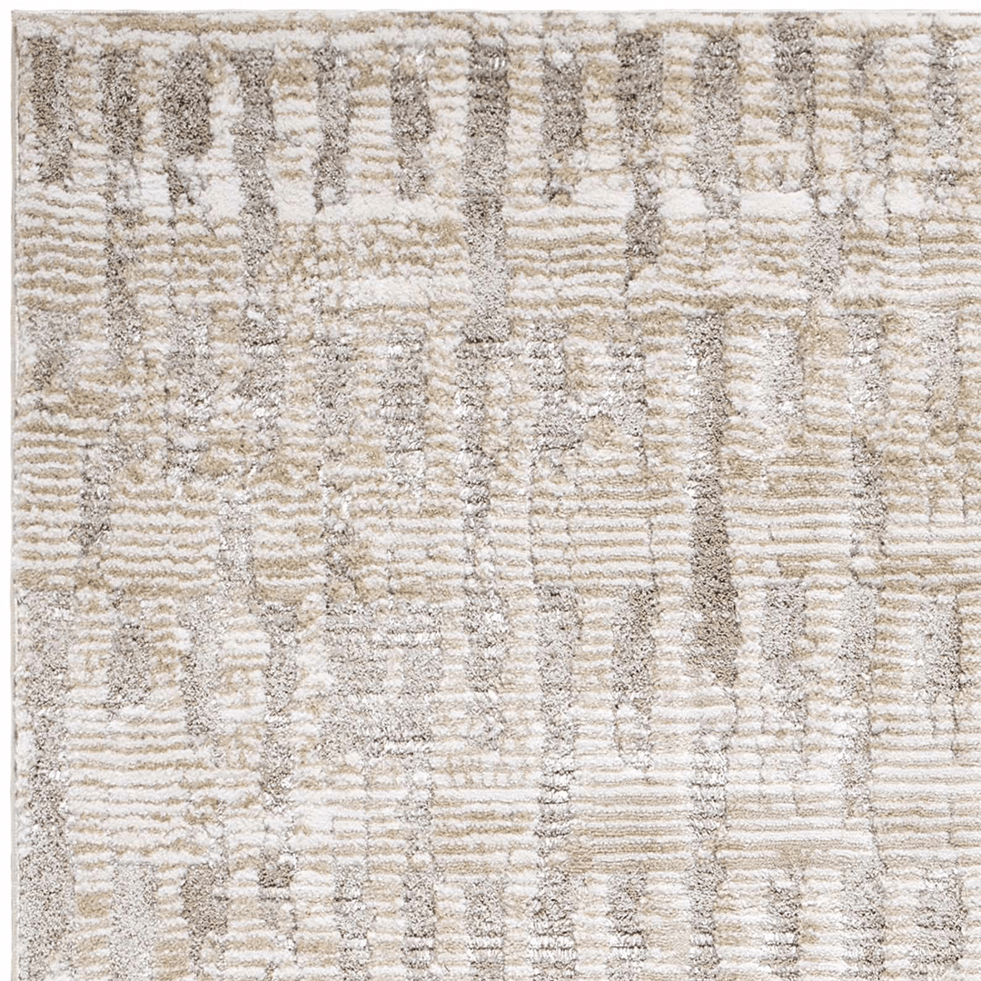 Chelle Bohemian Transitional Beige Machine Woven Shag Rug - The Rug Decor