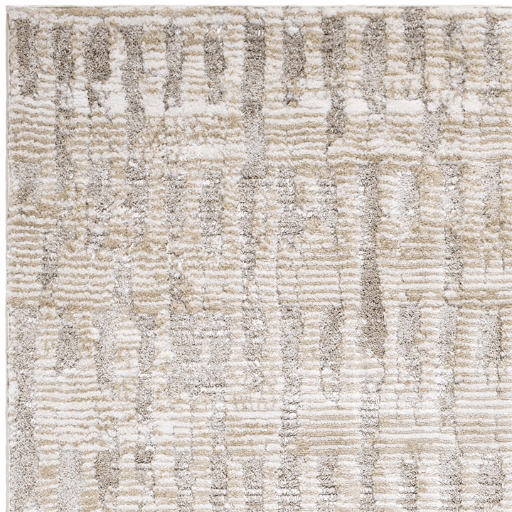 Chelle Bohemian Transitional Beige Machine Woven Shag Rug - The Rug Decor