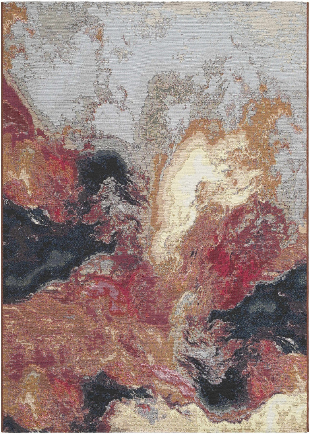 Chemed Contemporary Abstract Multicolor Outdoor Area Rug - The Rug Decor