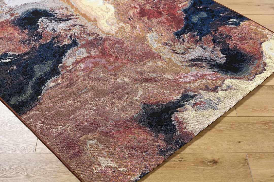 Chemed Contemporary Abstract Multicolor Outdoor Area Rug - The Rug Decor