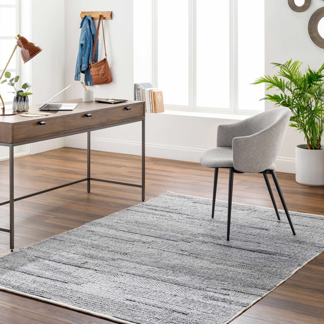 Chepe Contemporary Abstract Gray Area Rug - The Rug Decor