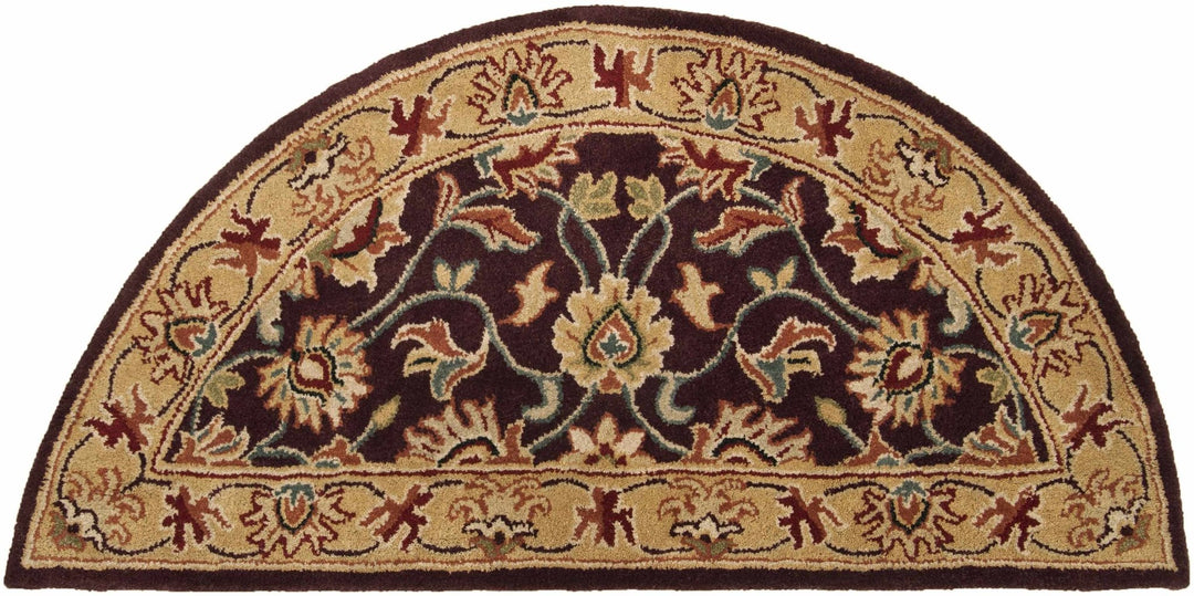 Cherryfield Traditional Burgundy Wool Area Rug - The Rug Decor