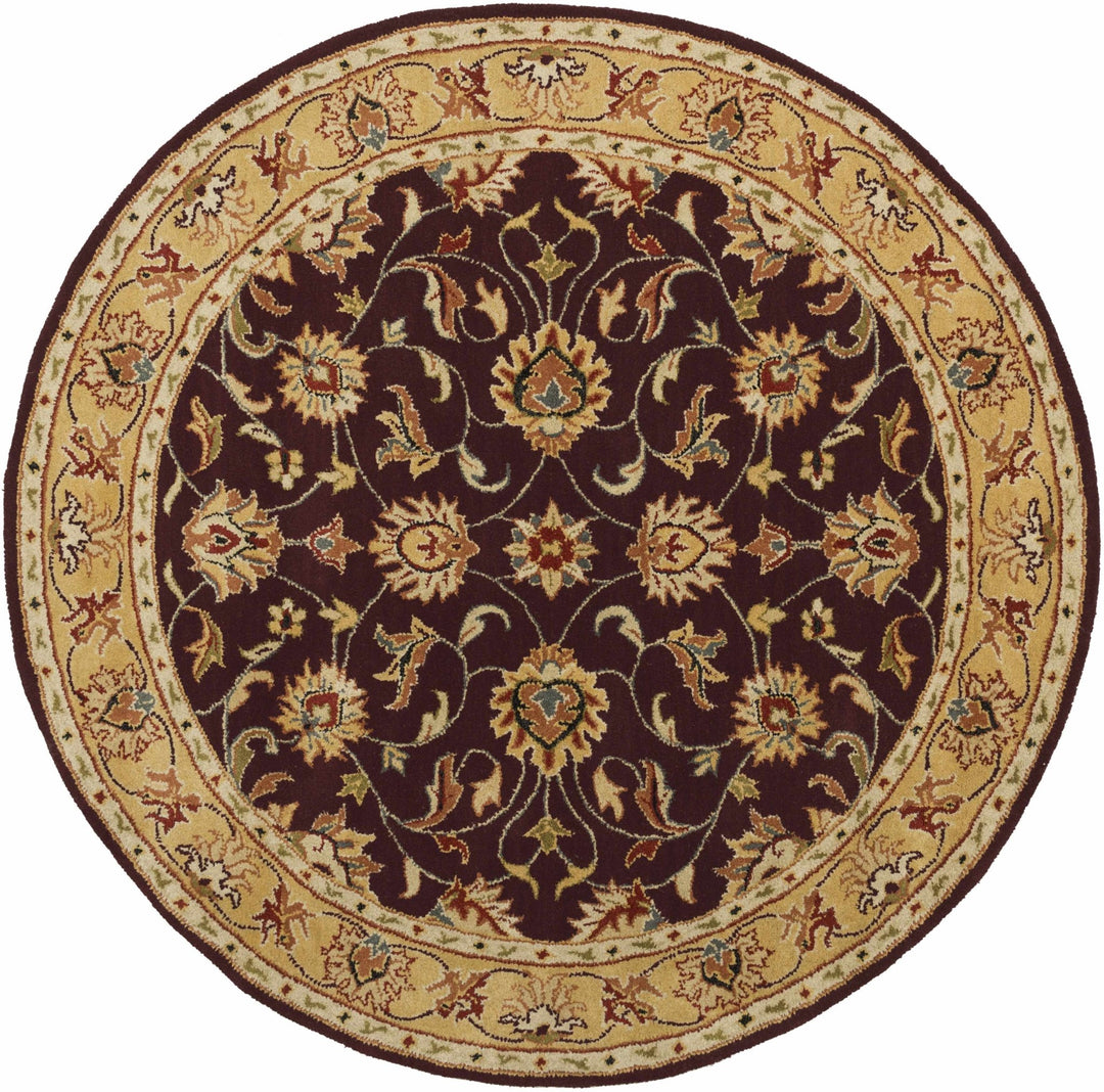 Cherryfield Traditional Burgundy Wool Area Rug - The Rug Decor