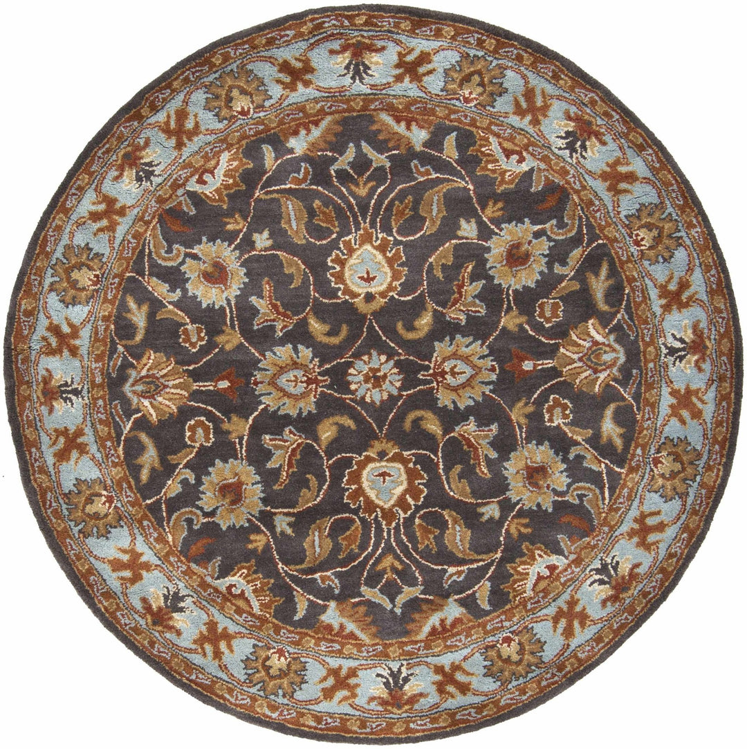 Cherryfield Traditional design Charcoal Wool Rug - The Rug Decor