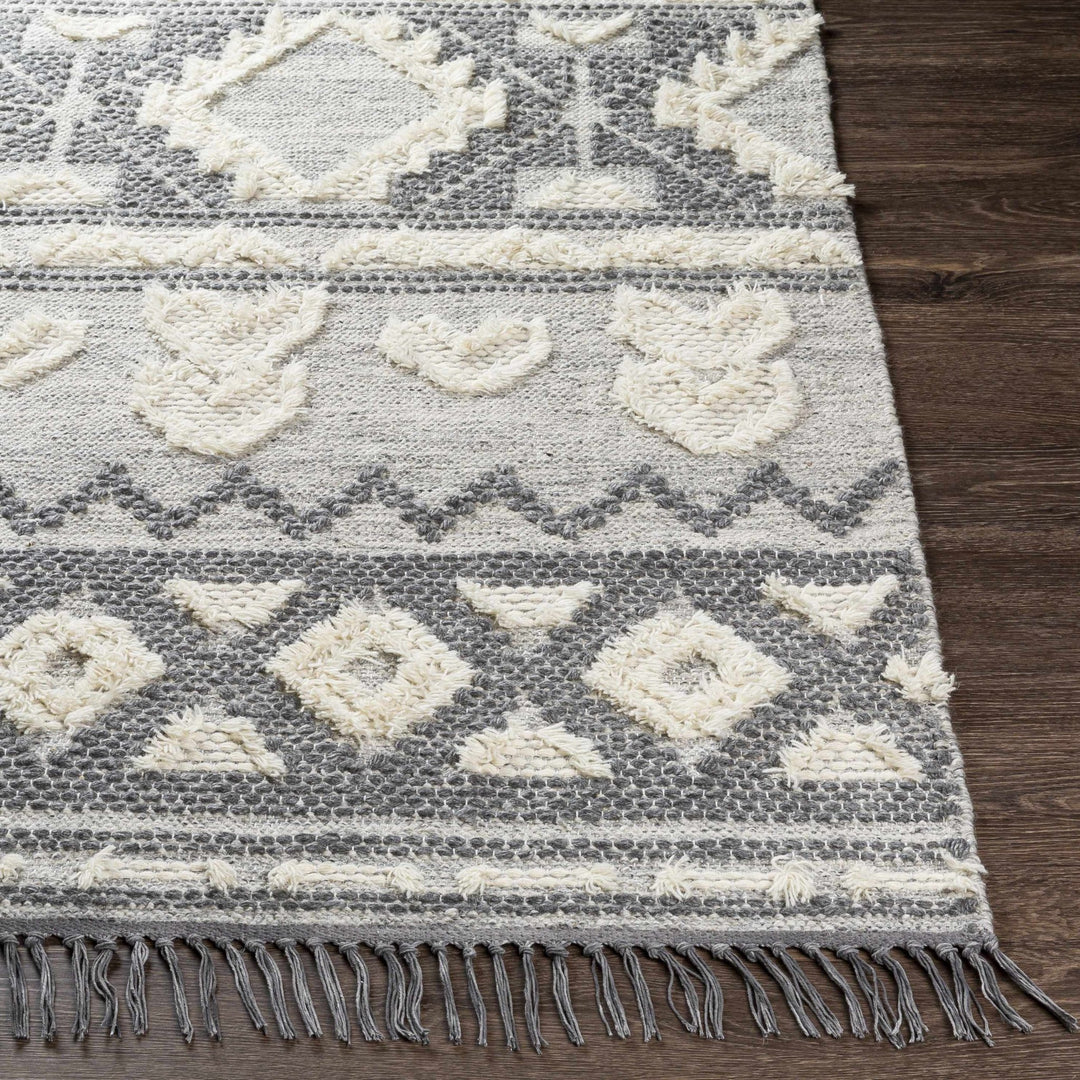 Chestnutridge Modern Style Ivory And Gray Hand Woven Area Rug - The Rug Decor