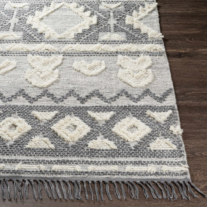 Chestnutridge Modern Style Ivory And Gray Hand Woven Area Rug - The Rug Decor