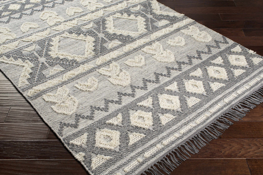 Chestnutridge Modern Style Ivory And Gray Hand Woven Area Rug - The Rug Decor