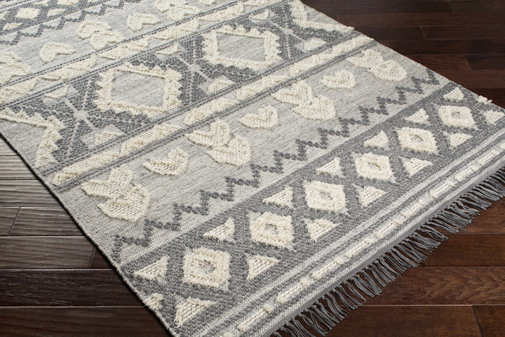 Chestnutridge Modern Style Ivory And Gray Hand Woven Area Rug - The Rug Decor