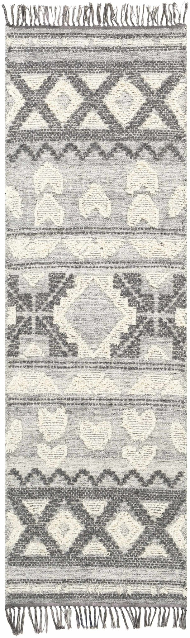 Chestnutridge Modern Style Ivory And Gray Hand Woven Area Rug - The Rug Decor
