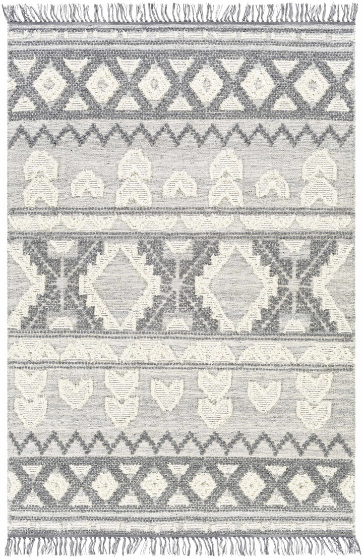 Chestnutridge Modern Style Ivory And Gray Hand Woven Area Rug - The Rug Decor