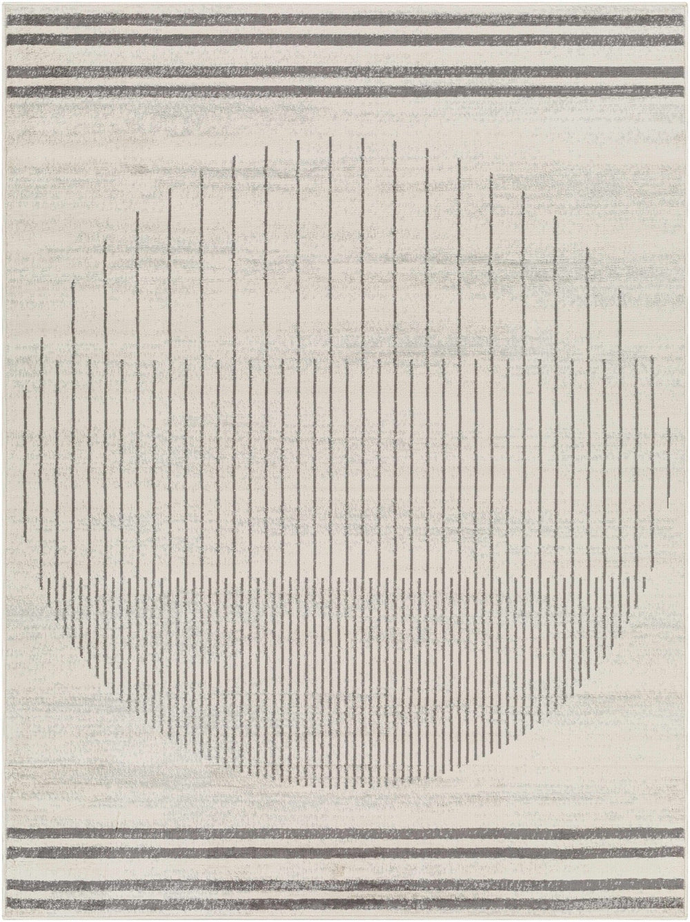 Chet Contemporary Geometrical Ivory And Charcoal Area Rug - The Rug Decor
