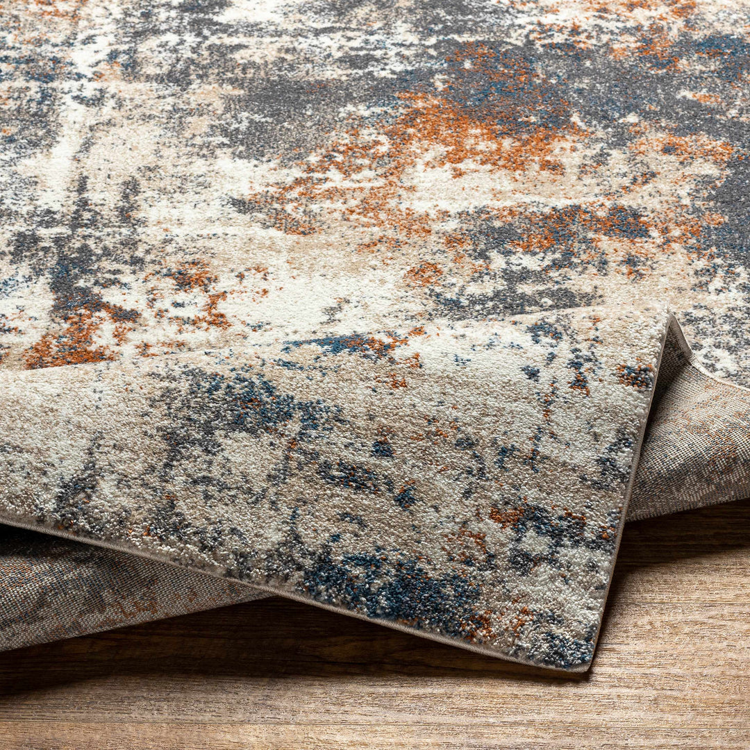 Chetwynd Modern Abstract Design Gray And Beige Area Rug