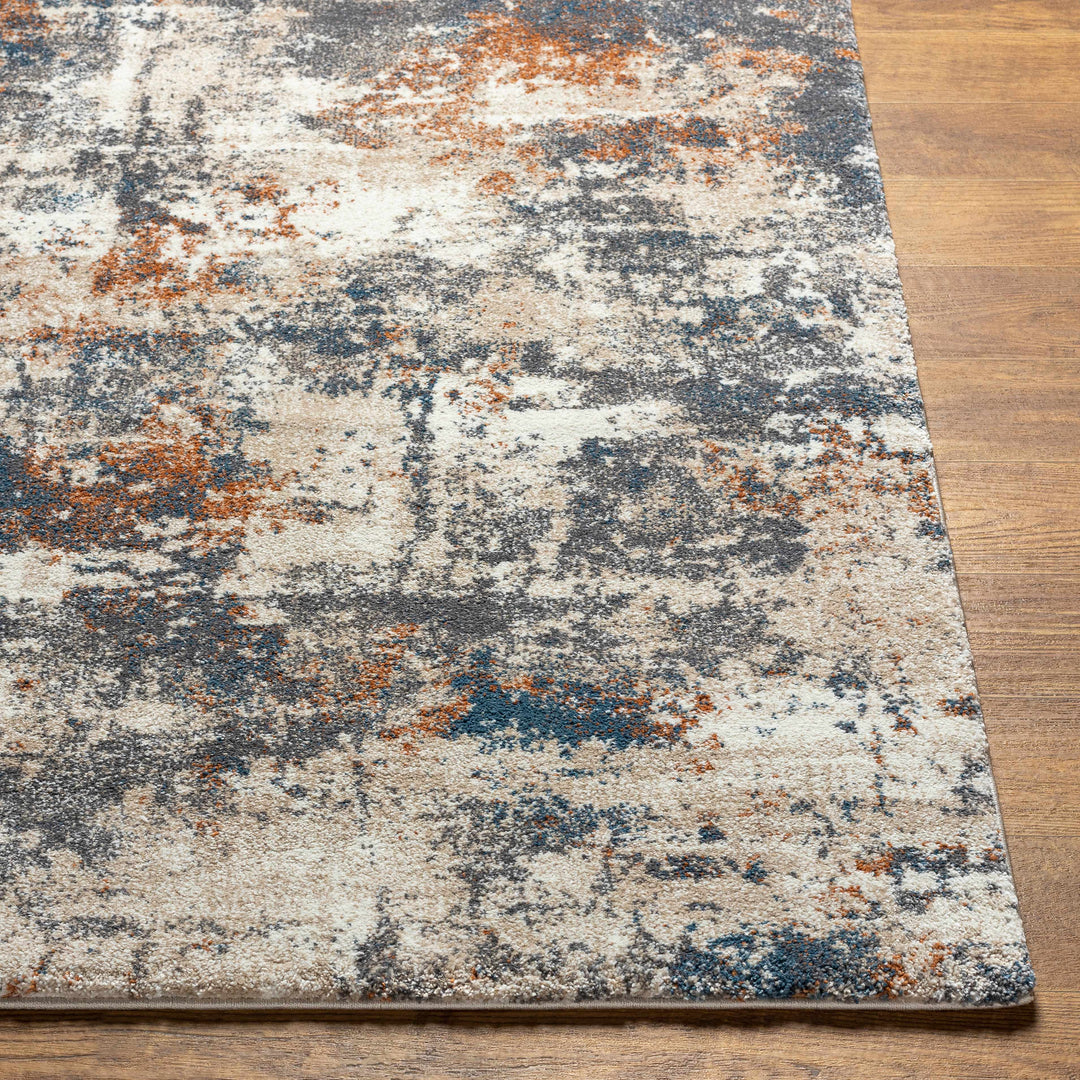 Chetwynd Modern Abstract Design Gray And Beige Area Rug