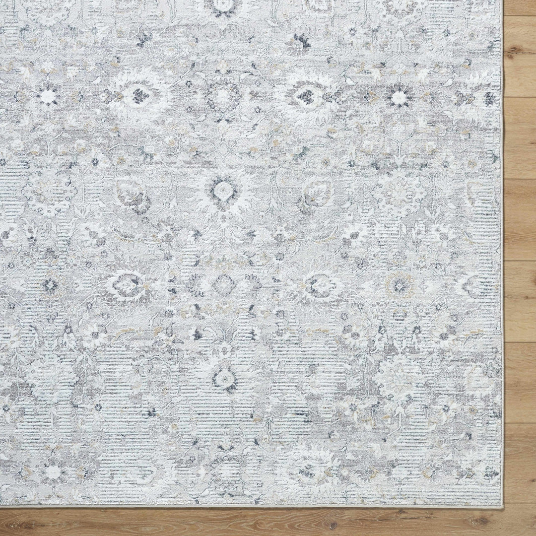 Cheyne Traditional Style Silver And Gray Area Rug - The Rug Decor