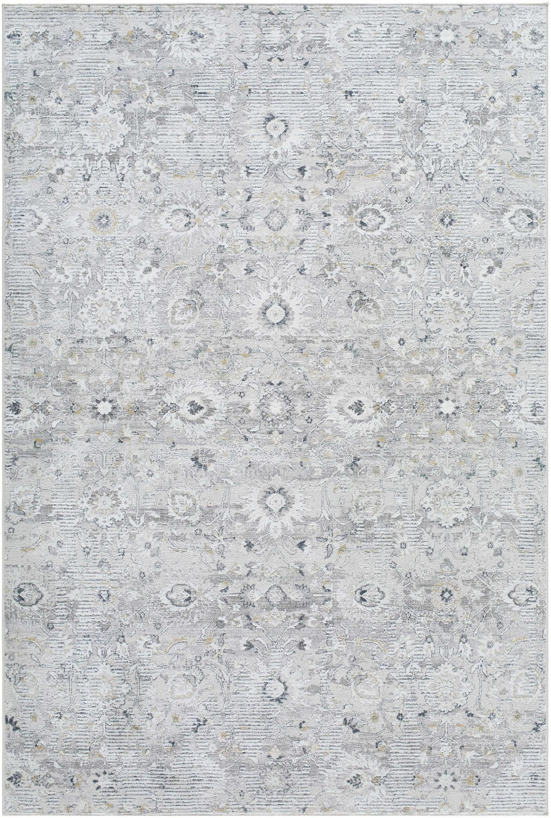 Cheyne Traditional Style Silver And Gray Area Rug - The Rug Decor