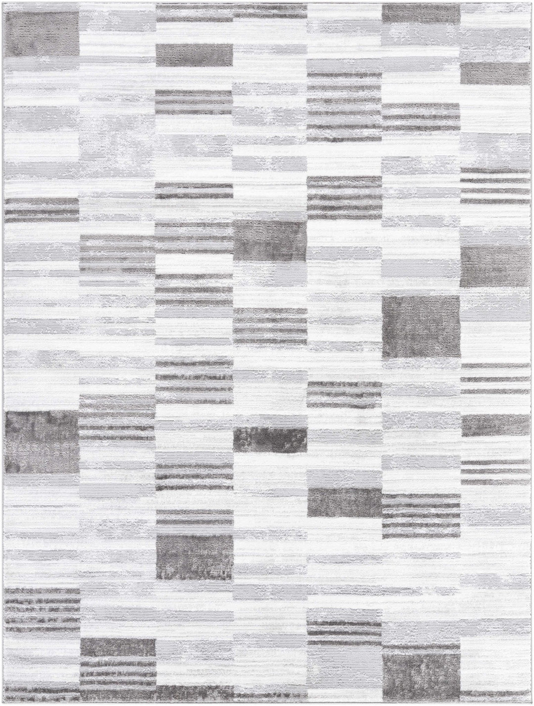 Chiaki Contemporary Style Gray And Ivory Area Rug - The Rug Decor