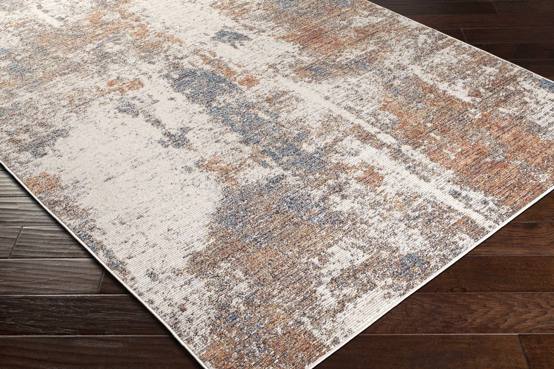 Chiddingfold Ivory And Rust Modern Abstract Design Outdoor Area Rug