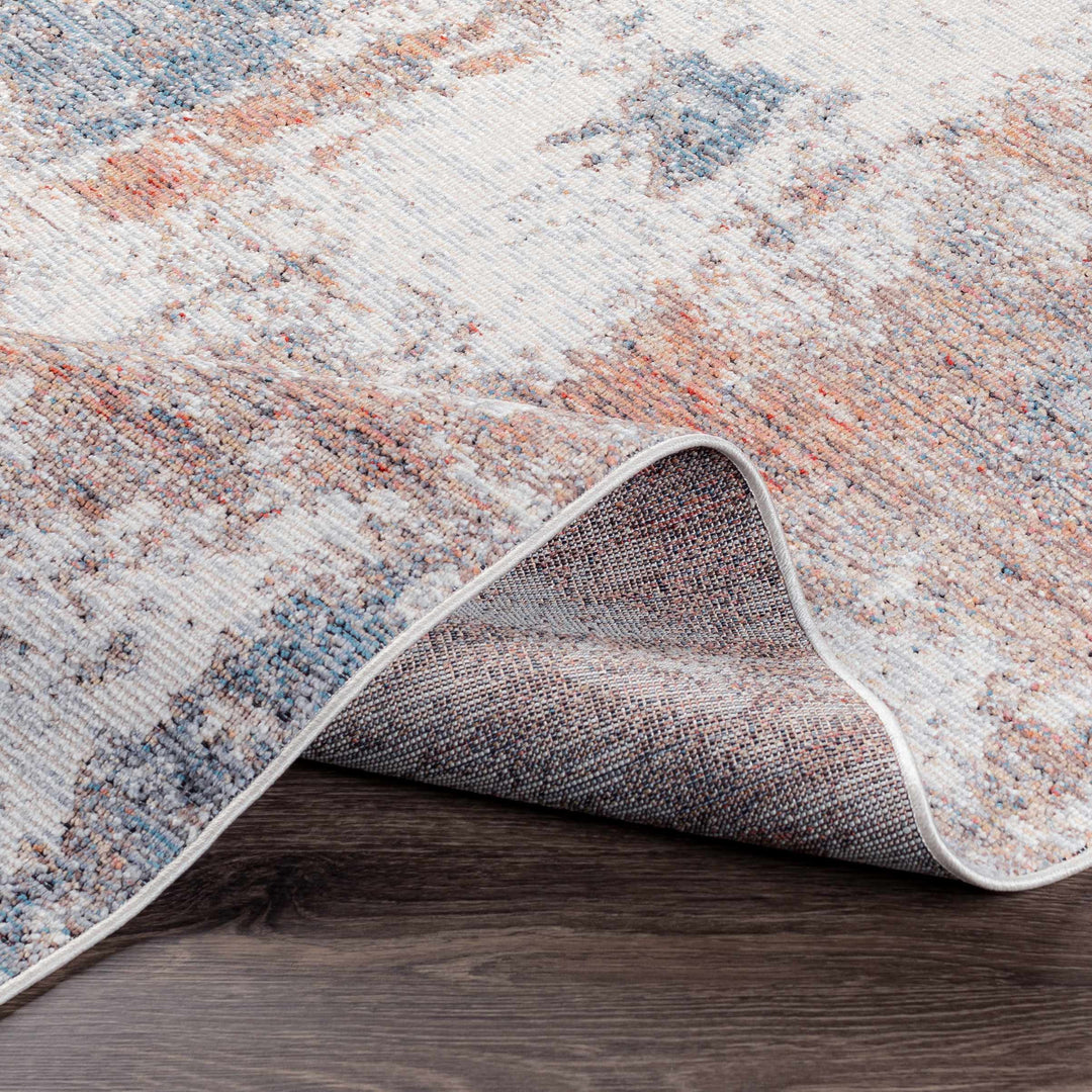 Chiddingfold Ivory And Rust Modern Abstract Design Outdoor Area Rug